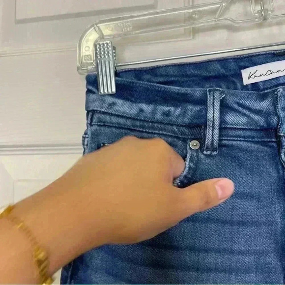 KanCan™ High Rise Medium Destructed Skinny Jean Sz 27 - Picture 4 of 13